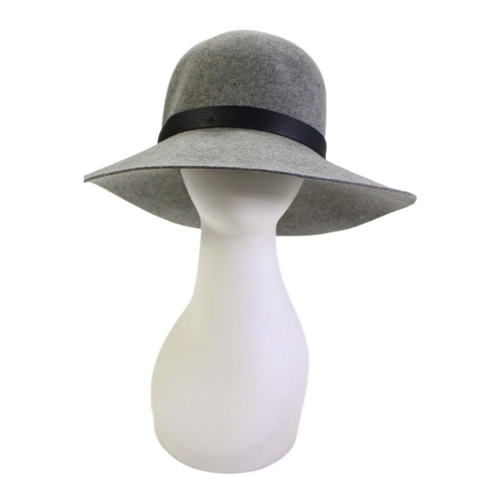 Rag & Bone Womens Wool Wide Brim Fedora Hat Gray Size M
